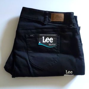 Lee Black Stretch Boot Cut Mid Rise Jeans Women's Size 22W Petite Black Jeans